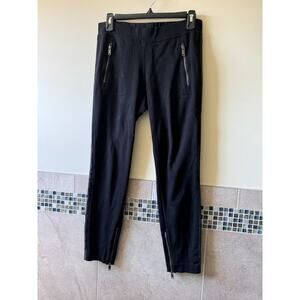 DKNY Black Pull On Pant Zipper Detail SZ S NWOT